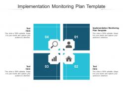 Implementation monitoring plan template ppt powerpoint presentation guidelines cpb