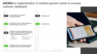 Implementation Of Cashless Payment System To Increase Customer Satisfaction Complete Deck Downloadable Professionally