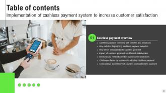 Implementation Of Cashless Payment System To Increase Customer Satisfaction Complete Deck Researched Professionally