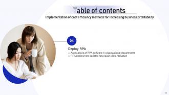 Implementation Of Cost Efficiency Methods For Increasing Business Profitability Complete Deck Researched Multipurpose