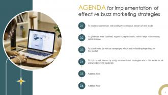 Implementation Of Effective Buzz Marketing Strategies Powerpoint Presentation Slides MKT CD Captivating Compatible