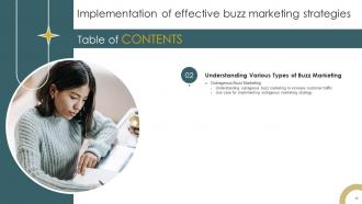 Implementation Of Effective Buzz Marketing Strategies Powerpoint Presentation Slides MKT CD Unique Researched