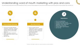 Implementation Of Effective Buzz Marketing Understanding Word Of Mouth Marketing With Pros And Cons
