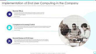 Implementation Of End User Computing In The Company Desktop Virtualization