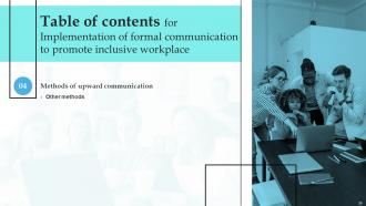 Implementation Of Formal Communication To Promote Inclusive Workplace Powerpoint Presentation Slides Editable Analytical