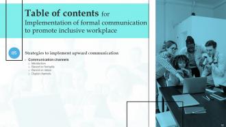 Implementation Of Formal Communication To Promote Inclusive Workplace Powerpoint Presentation Slides Attractive Analytical