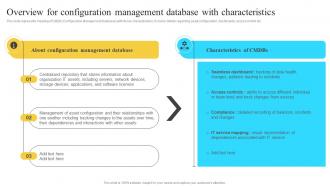 Implementation Of Information Overview For Configuration Management Database Strategy SS V
