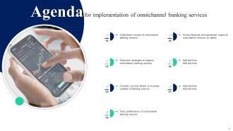 Implementation Of Omnichannel Banking Services Powerpoint Presentation Slides Template Adaptable