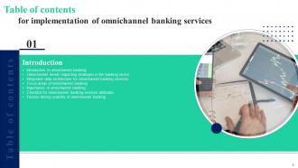 Implementation Of Omnichannel Banking Services Powerpoint Presentation Slides Ideas Adaptable