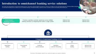 Implementation Of Omnichannel Banking Services Powerpoint Presentation Slides Compatible Adaptable