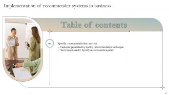 Implementation Of Recommender Systems In Business Powerpoint Presentation Slides Images Colorful