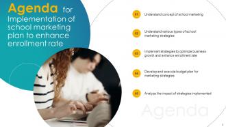 Implementation Of School Marketing Plan To Enhance Enrollment Rate Complete Deck Strategy CD Customizable Engaging