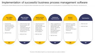 Implementation Of Successful Business Process Management Software