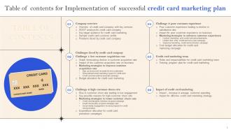 Implementation Of Successful Credit Card Marketing Plan Strategy CD V Professional Appealing