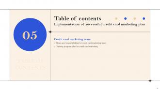 Implementation Of Successful Credit Card Marketing Plan Strategy CD V Researched Informative