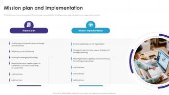 Implementation Of Technology Action Mission Plan And Implementation