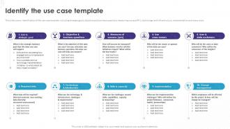Implementation Of Technology Action Plans Identify The Use Case Template