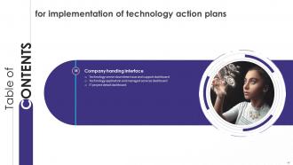 Implementation Of Technology Action Plans Powerpoint Presentation Slides Images Professional