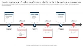 Implementation Of Video Conference Platform For Internal Communication Digital Signage In Internal
