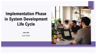 Implementation Phase In System Development Life Cycle PPT Slides ST AI
