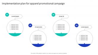 Implementation Plan For Apparel Efficient Marketing Campaign Plan Strategy SS V