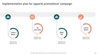 Implementation Plan For Apparel Promotional Effective Guide To Boost Brand Exposure Strategy SS V