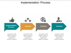 Implementation process ppt powerpoint presentation gallery template cpb