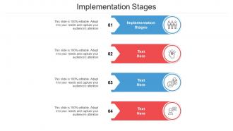 Implementation stages ppt powerpoint presentation professional deck cpb