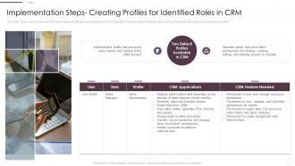 Implementation Steps Creating Profiles For Identified Crm System Implementation Guide For Businesses