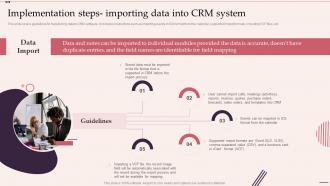 Implementation Steps Importing Data Into Crm System Customer Relationship Management System