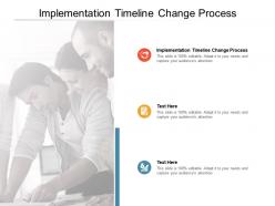 Implementation timeline change process ppt powerpoint presentation show designs cpb