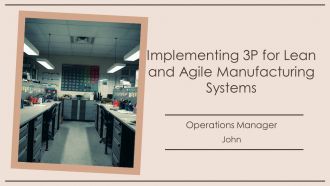 Implementing 3P For Lean And Agile Manufacturing Systems PPT Example AT