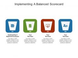 Implementing a balanced scorecard ppt powerpoint presentation outline cpb