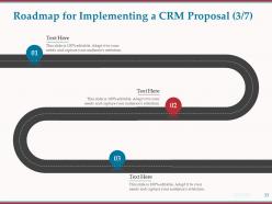 Implementing A CRM Proposal Powerpoint Presentation Slides