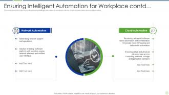 Implementing advanced analytics system at workplace ensuring intelligent automation for workplace contd