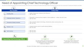 Implementing advanced analytics system at workplace need of appointing chief technology officer