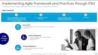Implementing agile framework and practices collaboration of itil with agile service