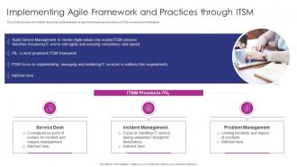Implementing Agile Framework And Practices Through Adapting ITIL Release For Agile And DevOps IT