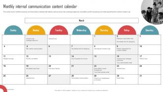 Implementing An Effective Monthly Internal Communication Content Calendar Strategy SS V