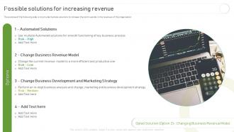 Implementing And Optimizing Recurring Revenue Possible Solutions For Increasing Revenue