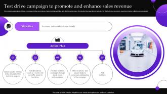 Implementing Automobile Marketing Strategy Test Drive Campaign To Promote And Enhance Sales