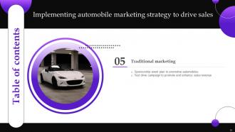 Implementing Automobile Marketing Strategy To Drive Sales Powerpoint Presentation Slides Strategy CD Attractive Multipurpose