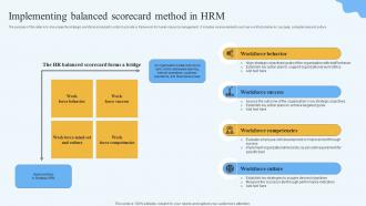 Implementing Balanced Scorecard Method In HRM