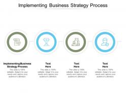 Implementing business strategy process ppt powerpoint inspiration cpb