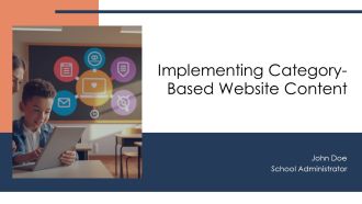 Implementing Category Based Website Content PPT Graphics AT