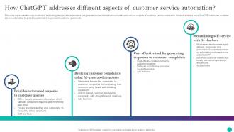 Implementing ChatGPT In Customer How ChatGPT Addresses Different Aspects Of Customer ChatGPT SS V