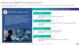 Implementing ChatGPT In Customer Support How To Use ChatGPT For Customer Service ChatGPT SS V