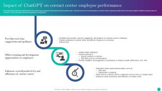 Implementing ChatGPT In Customer Support Impact Of ChatGPT On Contact Center Employee ChatGPT SS V