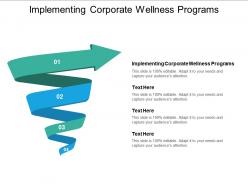Implementing corporate wellness programs ppt powerpoint presentation gallery smartart cpb