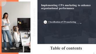 Implementing CPA Marketing To Enhance Organizational Performance Powerpoint Presentation Slides MKT CD V Idea Content Ready